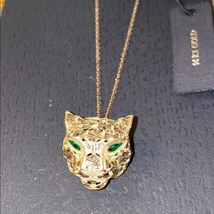 14kt Gold Panther Necklace